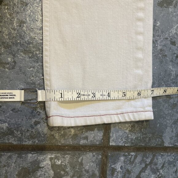 Tommy Bahama Mens 30x32‎ Bleached Sand Weft Side Keys Vintage Slim Jeans Cream - Picture 13 of 14